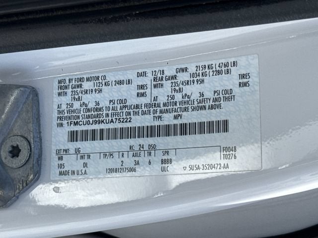 2019 Ford Escape Titanium
