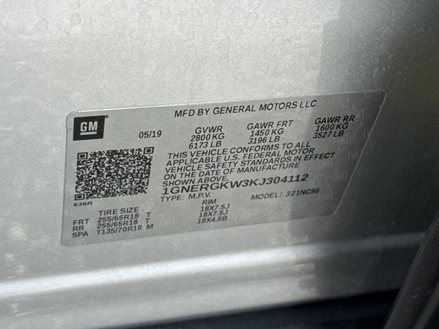 2019 Chevrolet Traverse LT Cloth