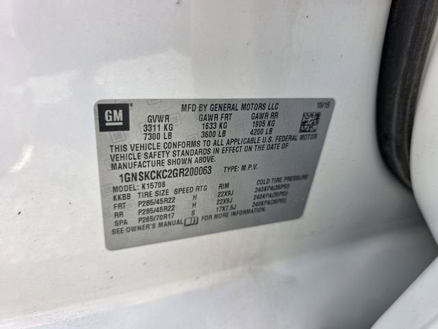 2016 Chevrolet Tahoe LTZ