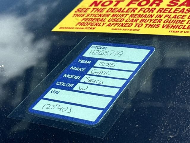 2015 GMC Sierra 1500 SLE