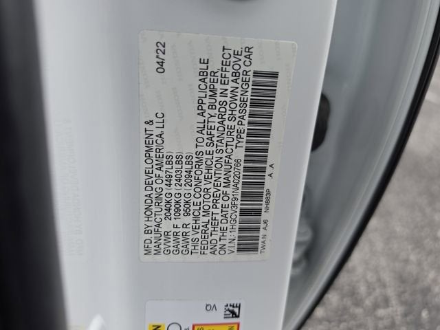 2022 Honda Accord Hybrid Touring