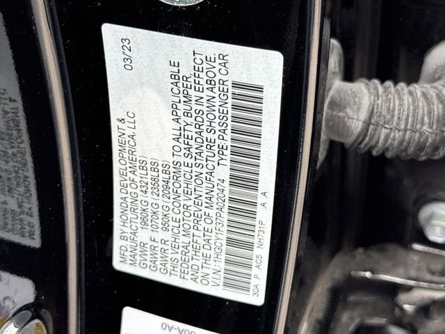 2023 Honda Accord Sedan EX