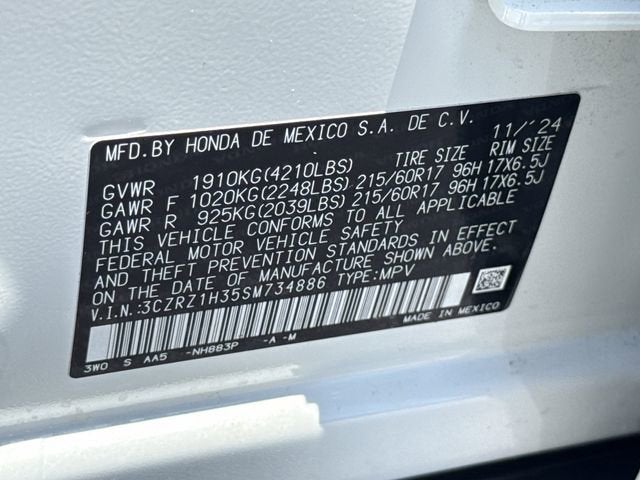 2025 Honda HR-V LX
