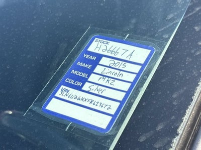 2015 Lincoln MKZ 4DR SDN FWD