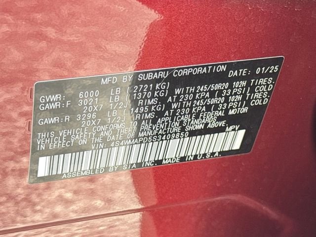 2025 Subaru Ascent Limited