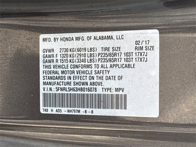 2017 Honda Odyssey EX-L