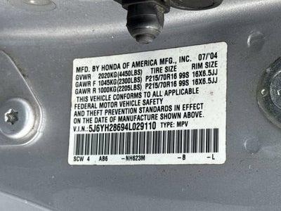 2004 Honda Element EX