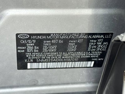 2020 Hyundai Santa Fe SE