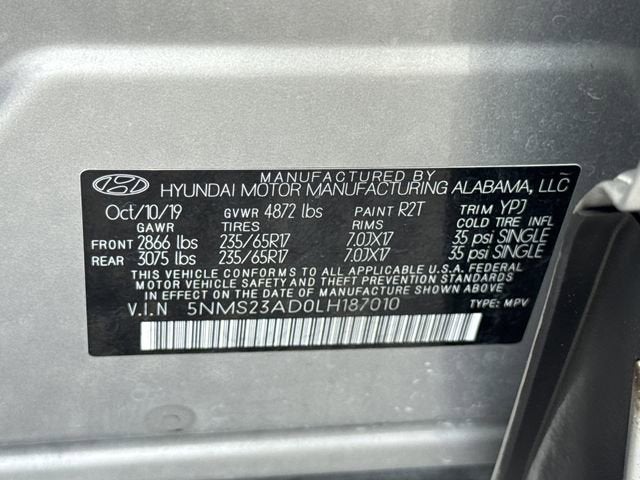 2020 Hyundai Santa Fe SE
