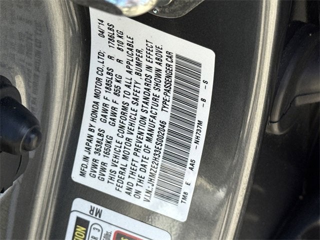 2014 Honda Insight 5DR CVT