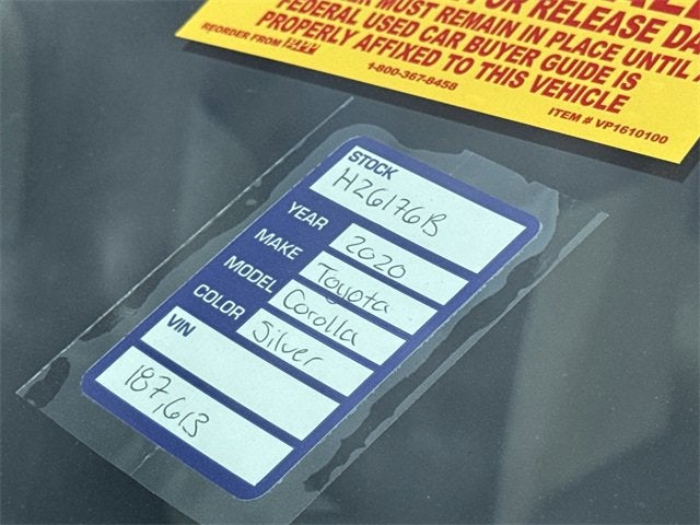 2020 Toyota Corolla LE